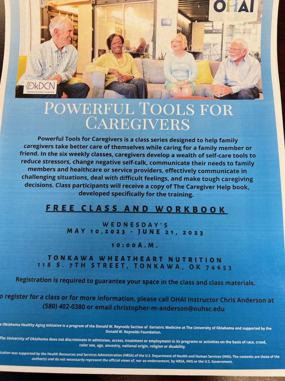 Powerful Tools for Caregivers City of Tonkawa