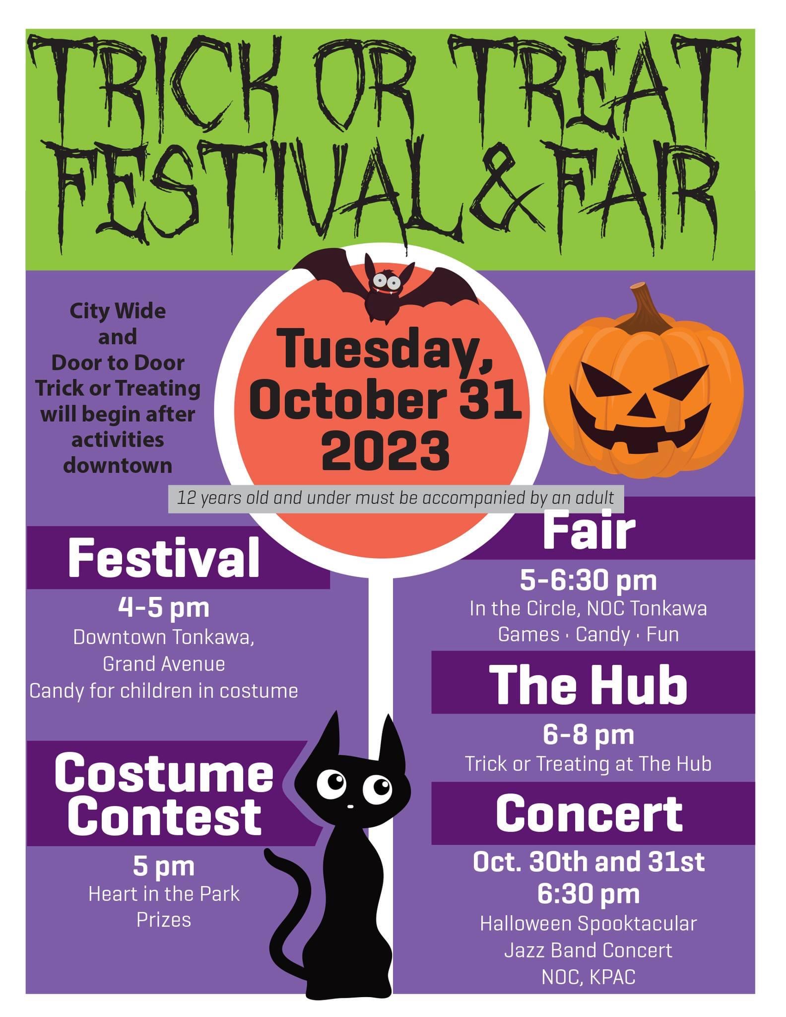 Trick or Treat Festival & Fair Concert City of Tonkawa